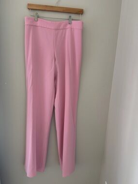 Zara Pink Straight-Leg Stretch Trousers